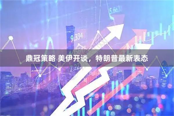 鼎冠策略 美伊开谈，特朗普最新表态
